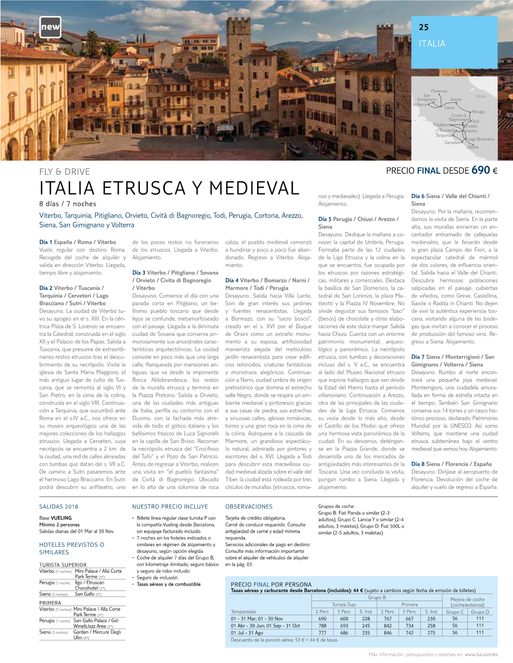 ITALIA ETRUSCA Y MEDIEVAL Nos Y Medievales)