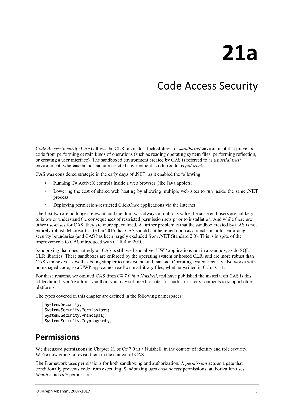 Code Access Security