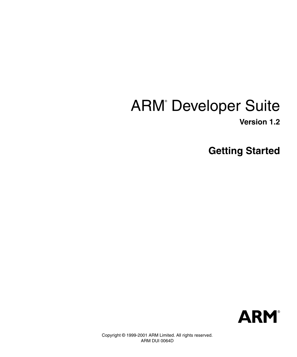 ARM Developer Suite Getting Started