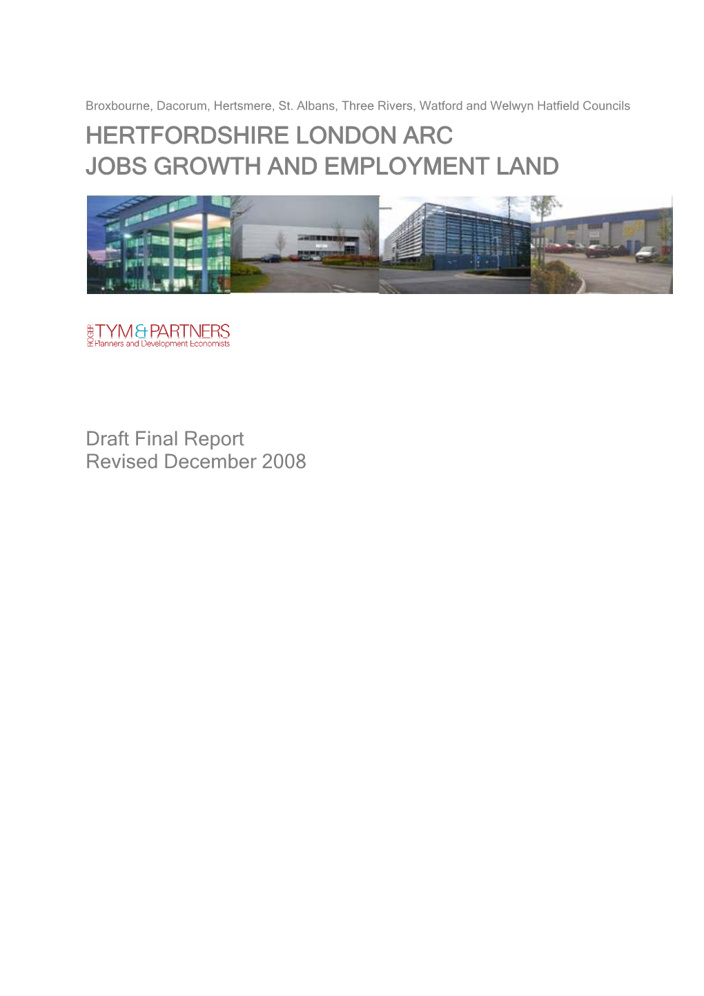 Hertfordshire London Arc Jobs Growth and Employment Land