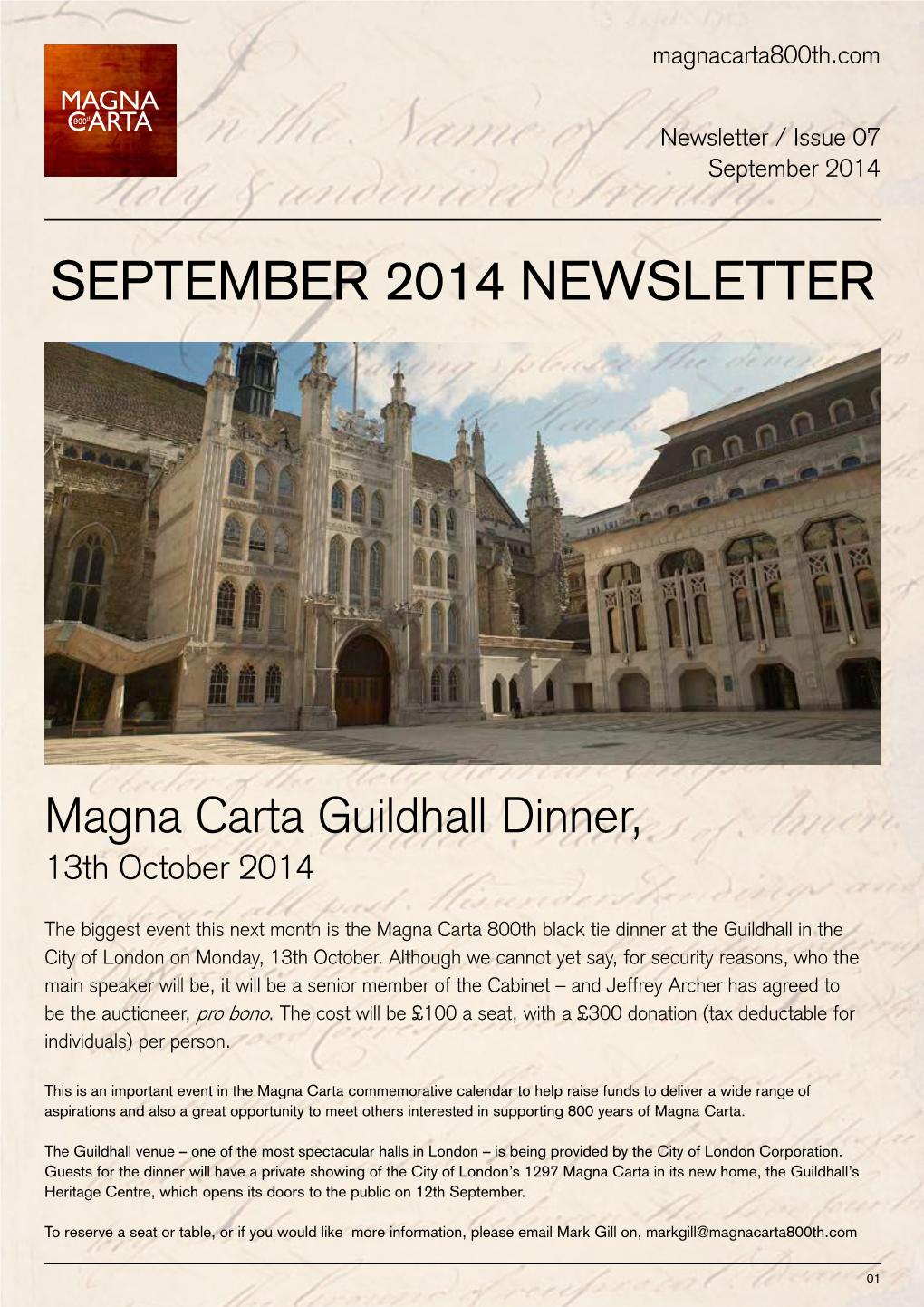 September 2014 Newsletter