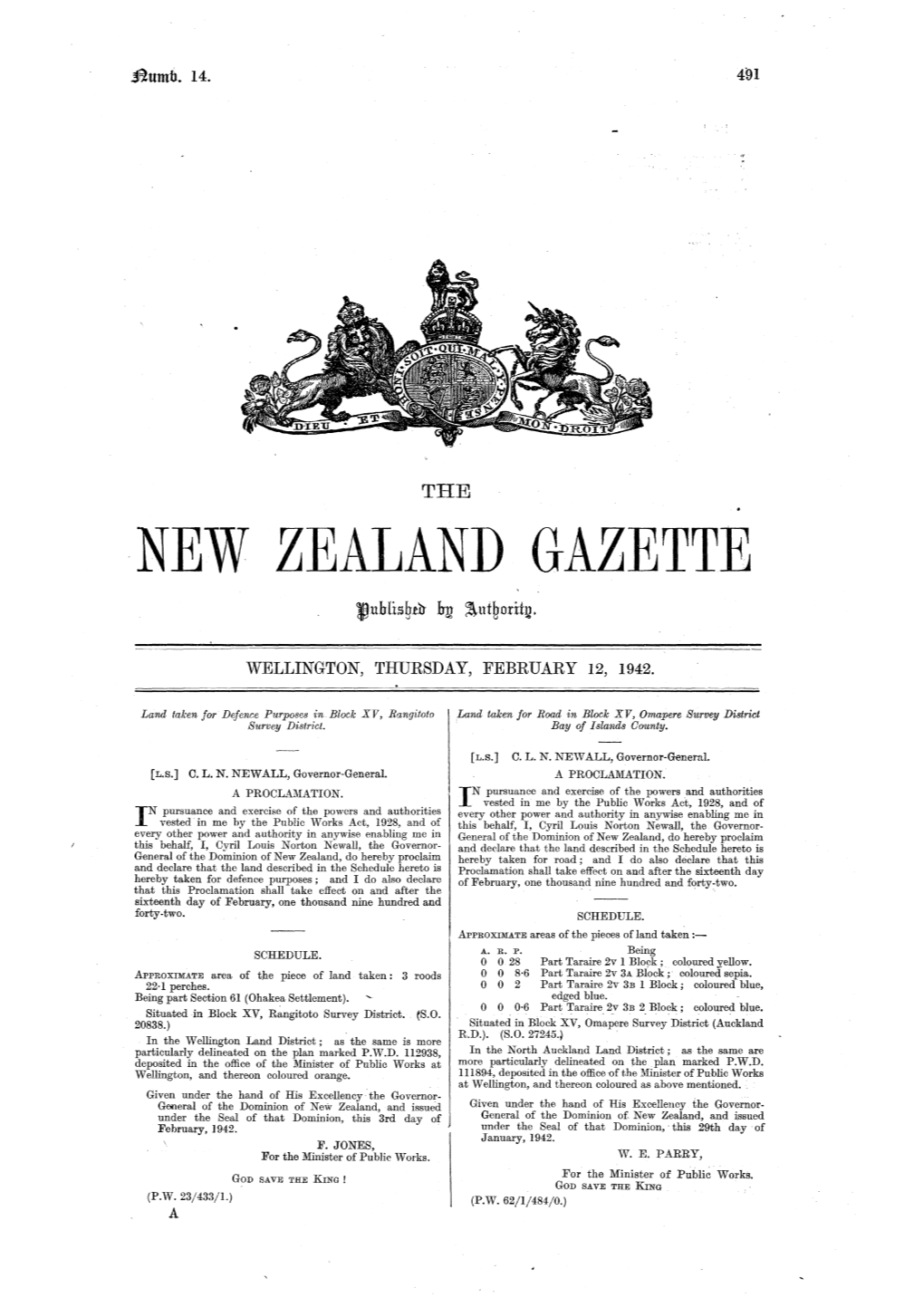 No 14, 12 February 1942