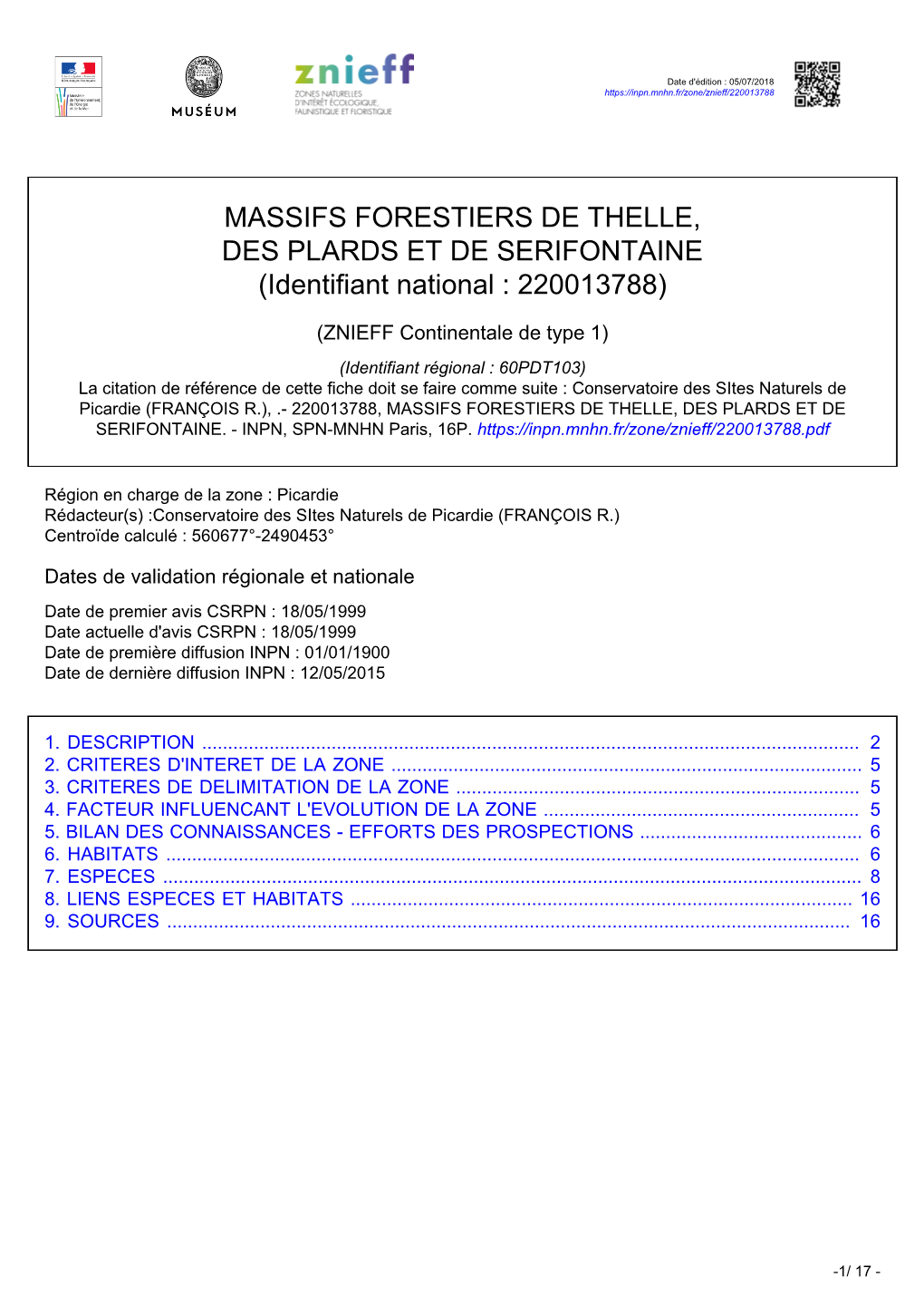 Massifs Forestiers De Thelle, Des Plards Et De Sérifontaine