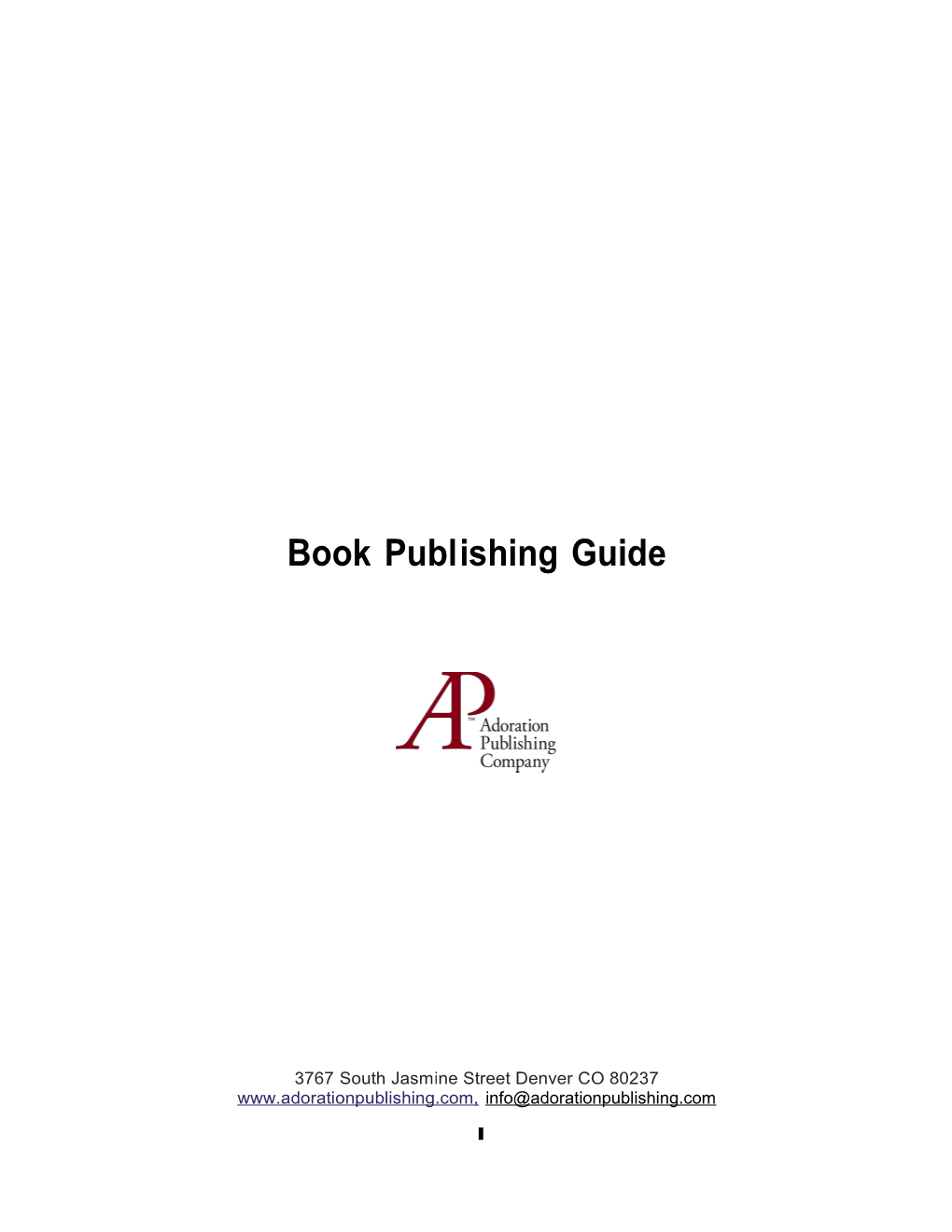 Book Publishing Guide