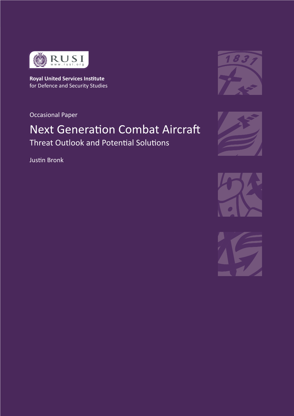 Next Generation Combat Aircraft Threat Outlook and Potential Solutions