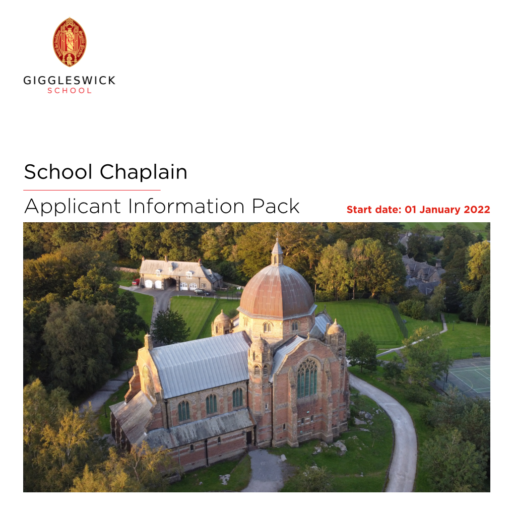 School Chaplain Applicant Information Pack