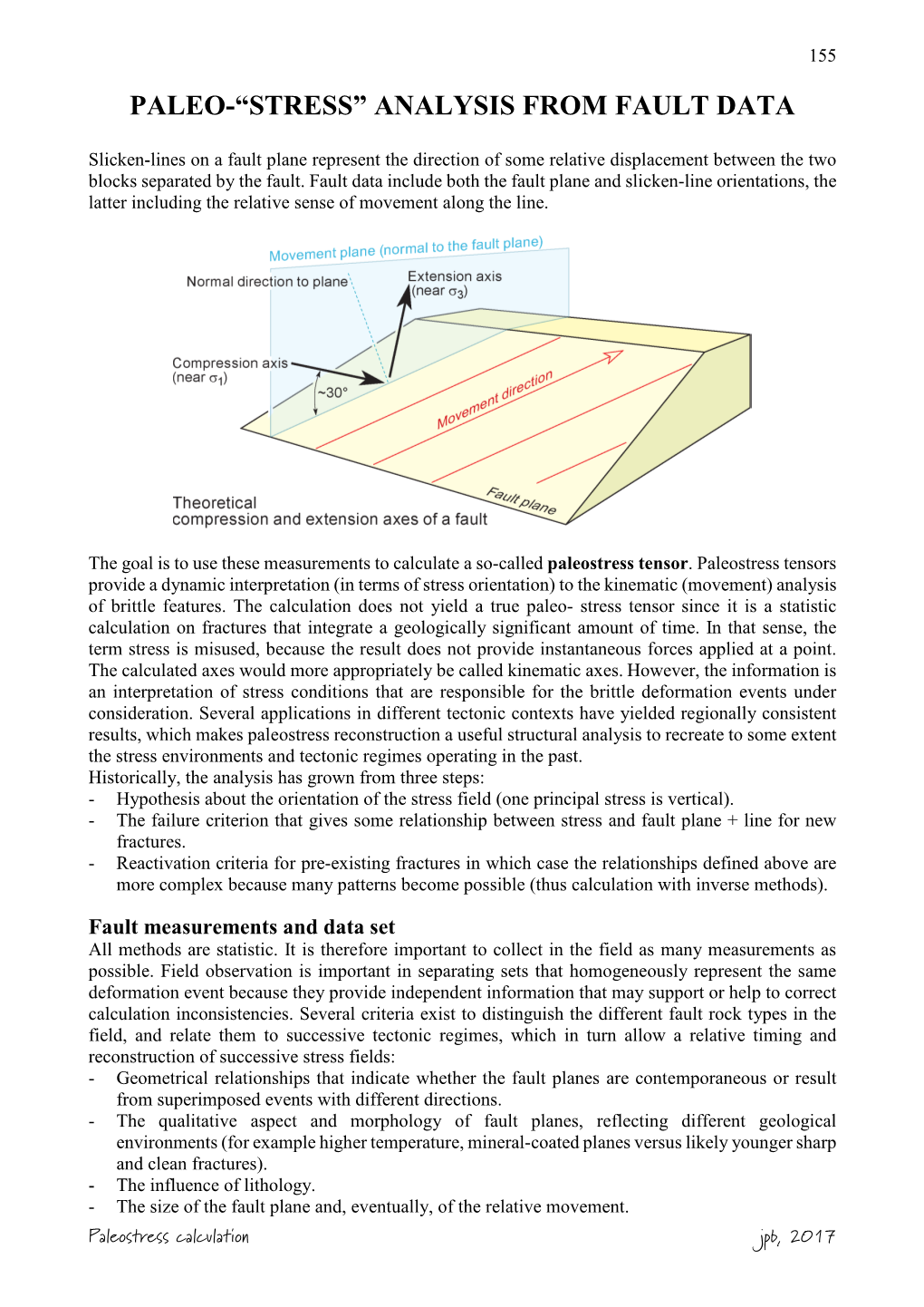 Paleo-“Stress” Analysis from Fault Data