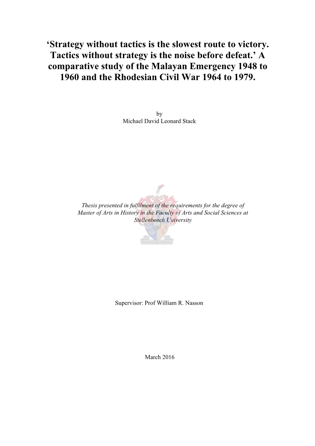 And the Rhodesian Civil War 1964 to 1979