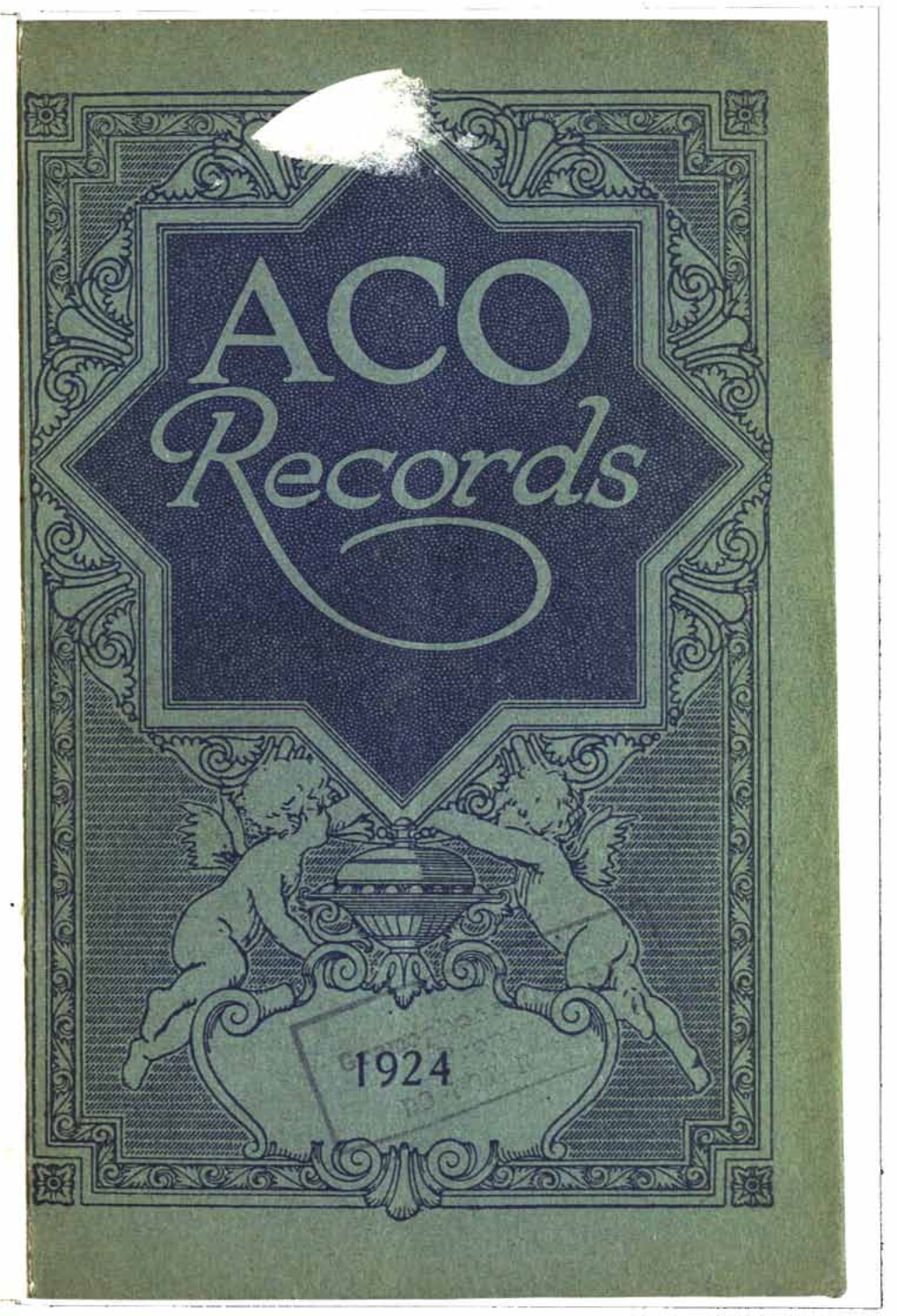 ACO Records Catalogue 1924