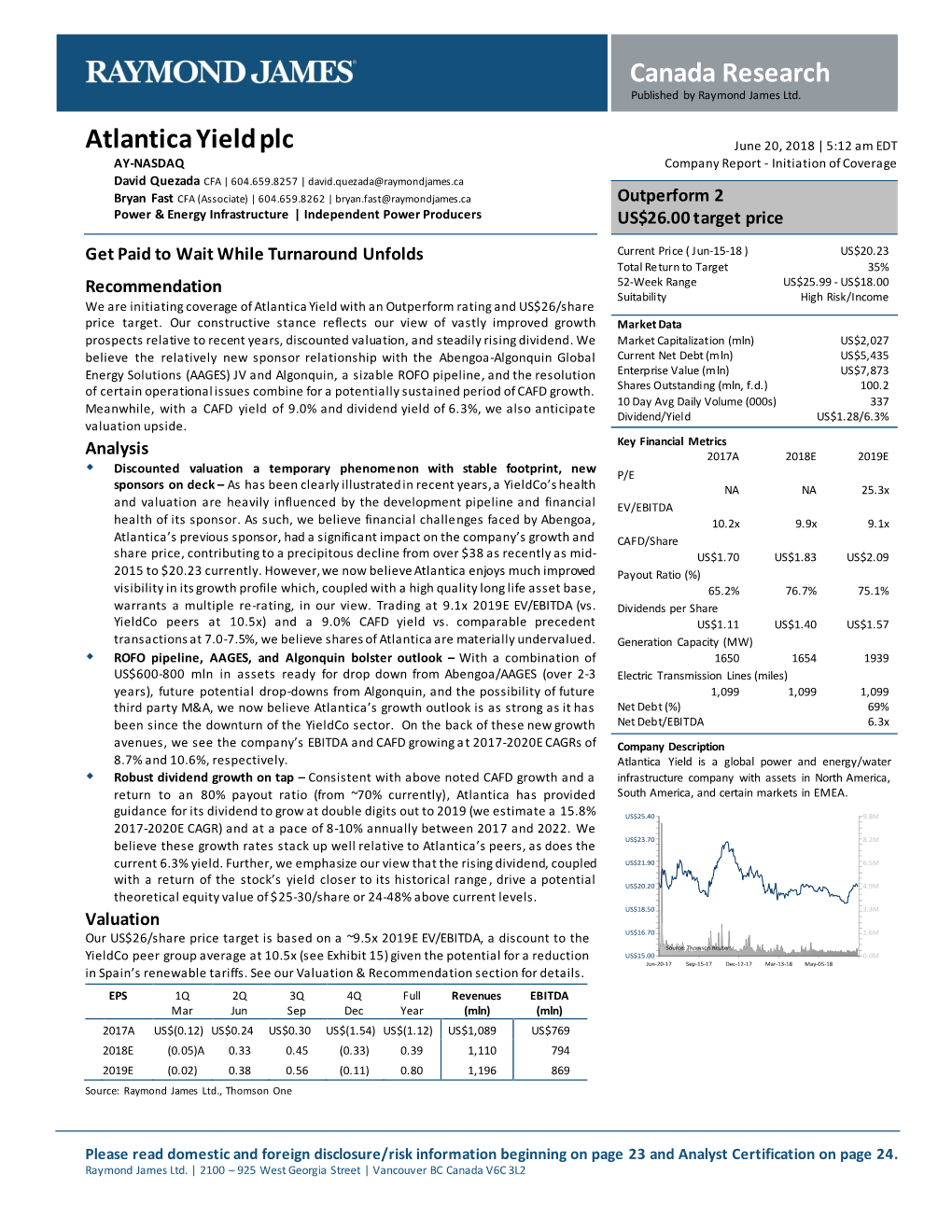 Canada Research Atlantica Yield