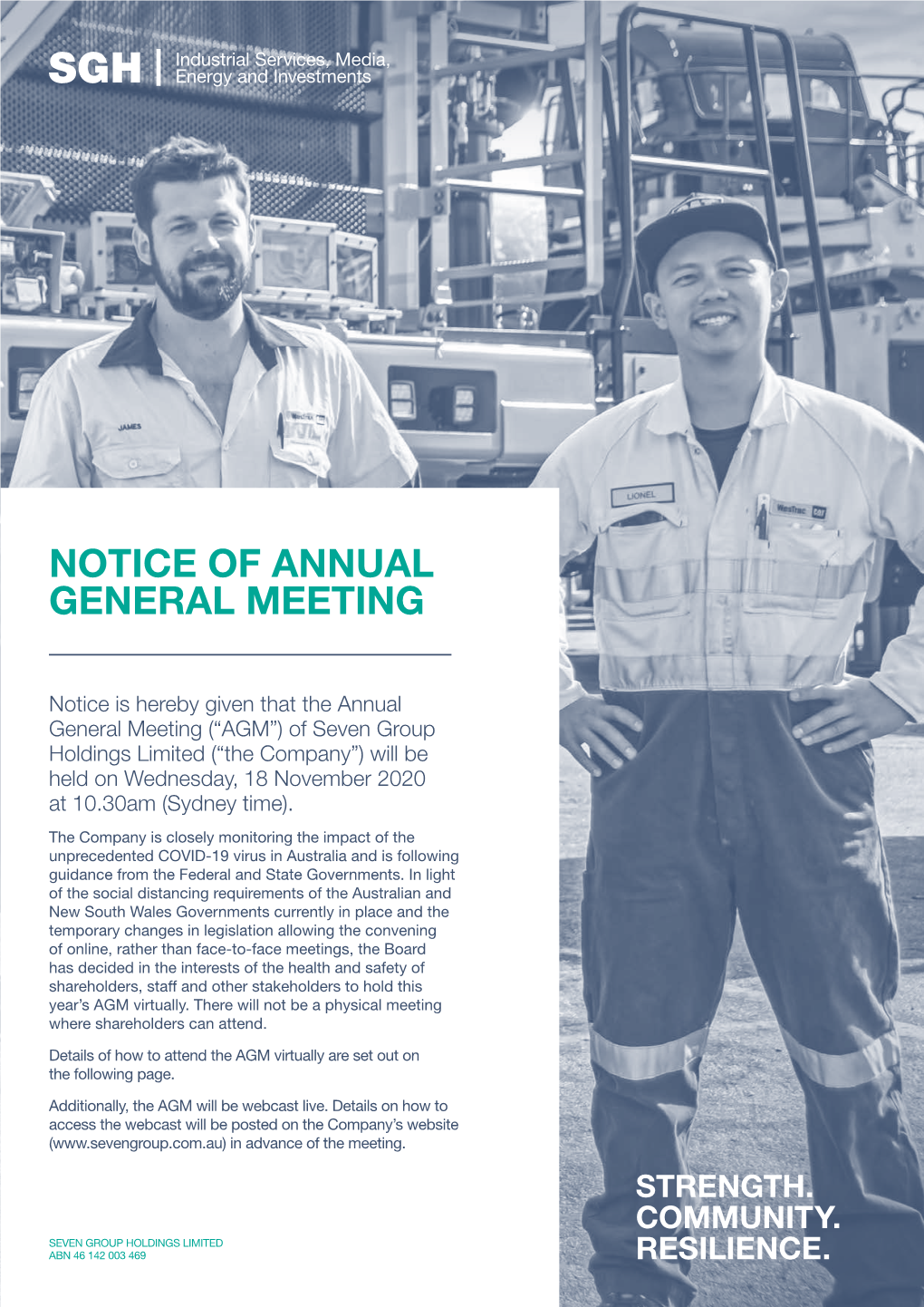 Notice of Annual General Meeting