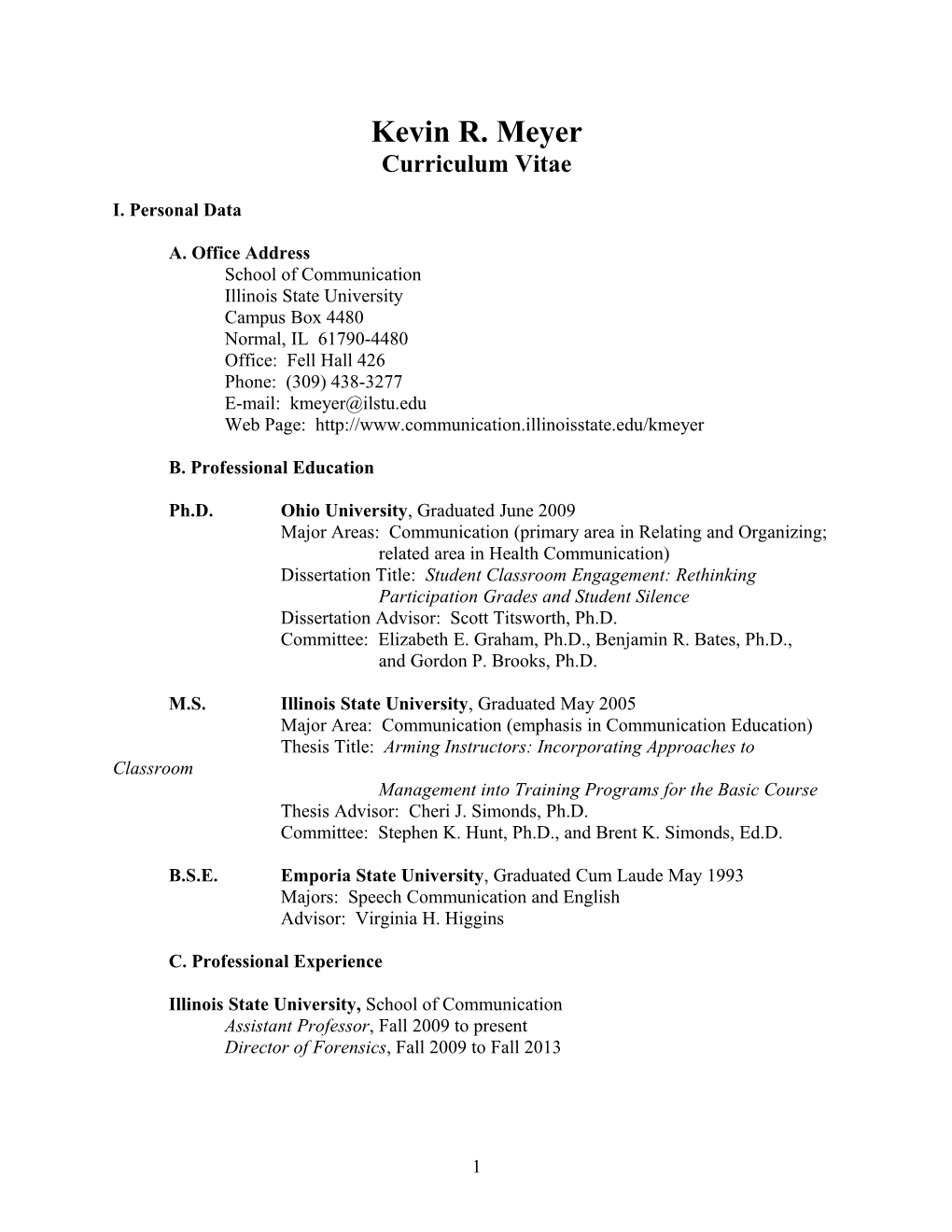 Curriculum Vitae s156