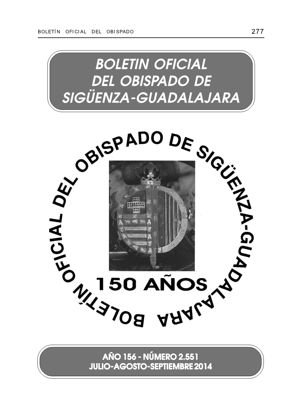 Boletin Oficial Del Obispado De Sigüenza-Guadalajara