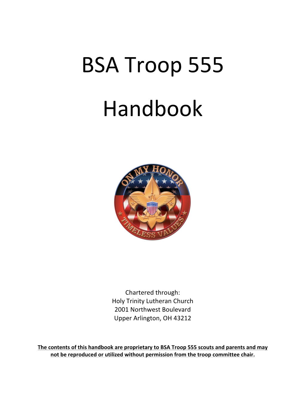 BSA Troop 555 Handbook