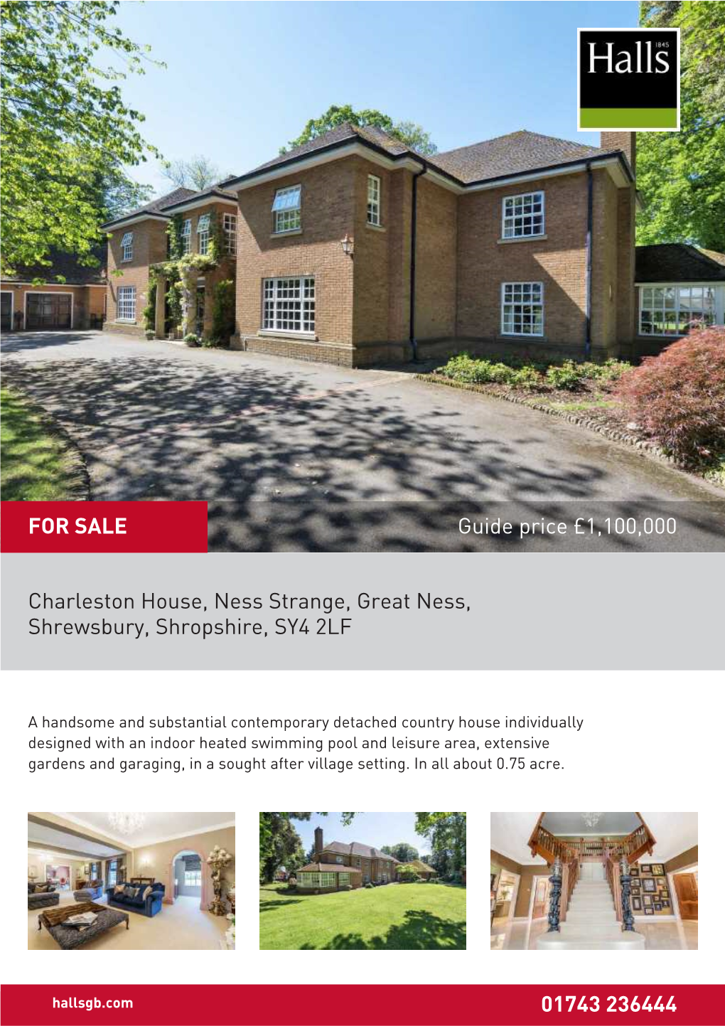 Charleston House, Ness Strange, Great Ness, Shrewsbury, Shropshire, SY4 2LF