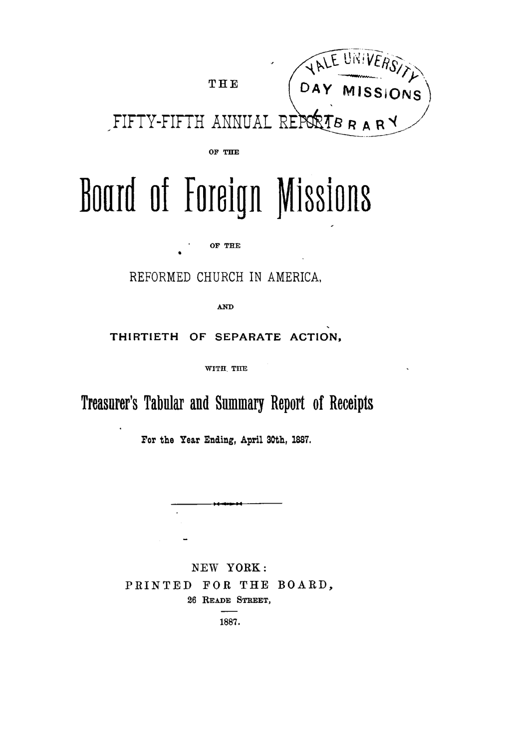 Board of Foreip Missions