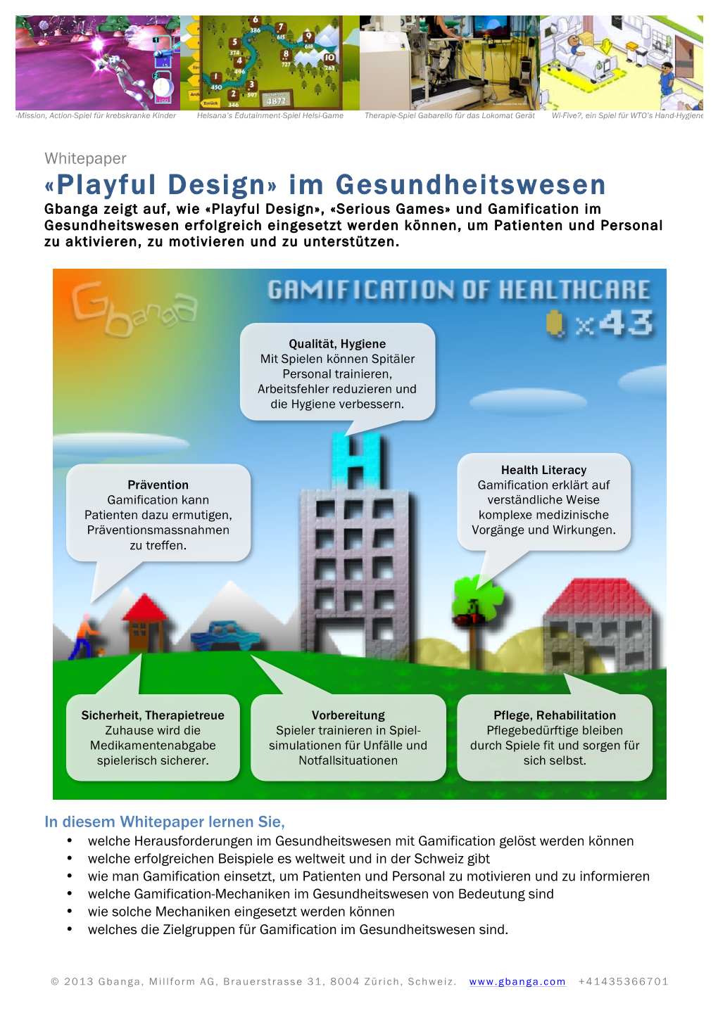 «Playful Design» Im Gesundheitswesen