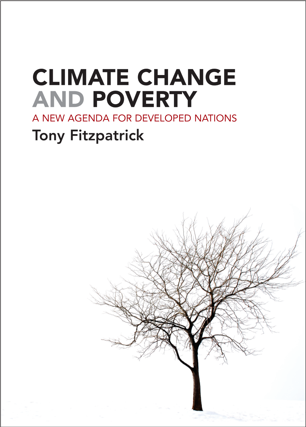 CLIMATE CHANGE and POVERTY a NEW AGENDA for DEVELOPED NATIONS Tony Fitzpatrick CLIMATE CHANGE and POVERTY a New Agenda for Developed Nations Also by Tony Fitzpatrick