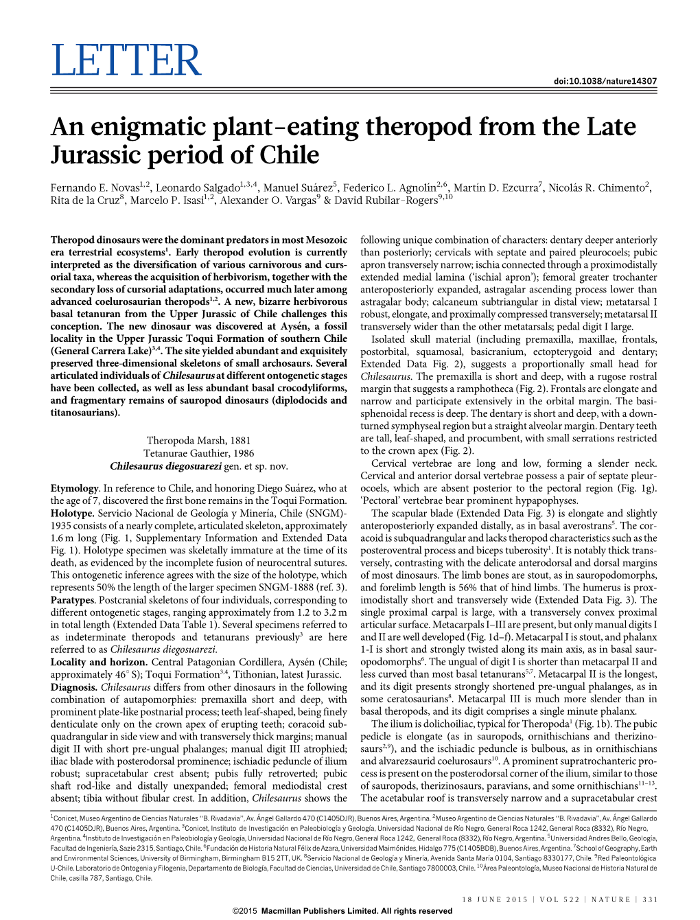 LETTER Doi:10.1038/Nature14307