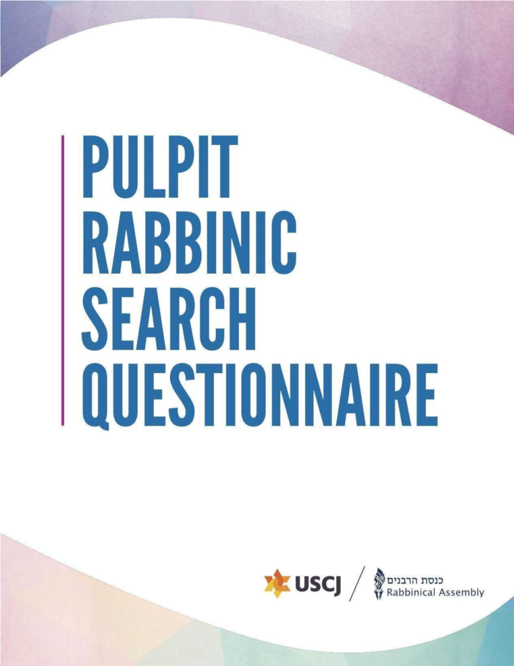 Rabbinic Search Questionnaire