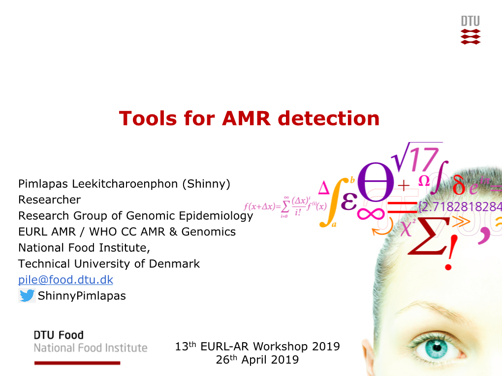 Tools for AMR Detection