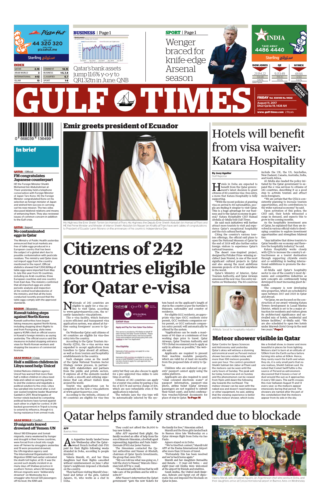 Citizens of 242 Countries Eligible for Qatar E-Visa