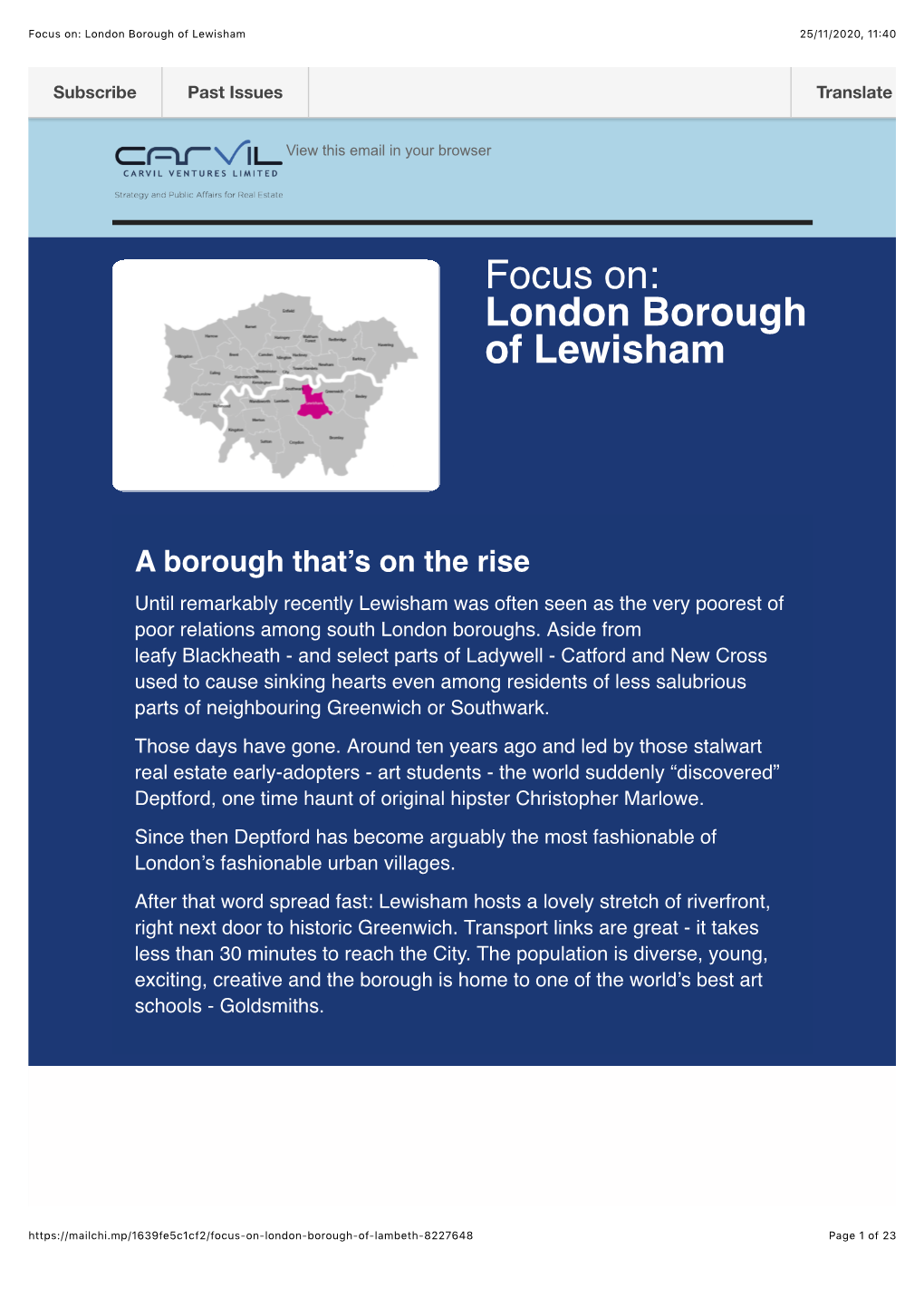 London Borough of Lewisham 25/11/2020, 11�40