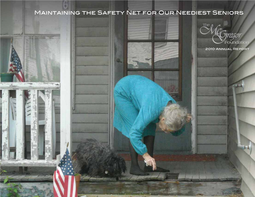Maintaining the Safety Net for Our Neediest Seniors