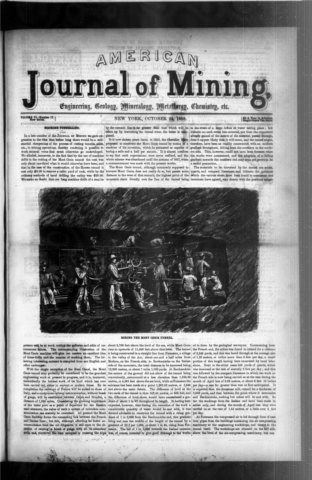 American Journal of Mining 1868-10-24: Vol 6 Iss 17