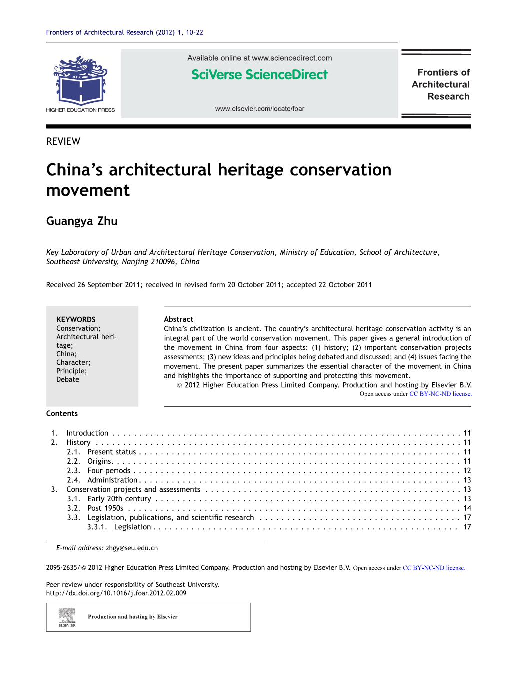 China's Architectural Heritage Conservation Movement