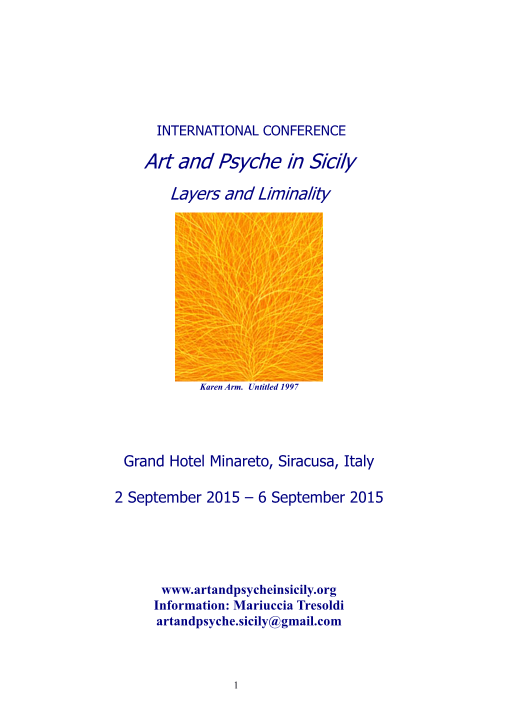 Art and Psyche in Sicily