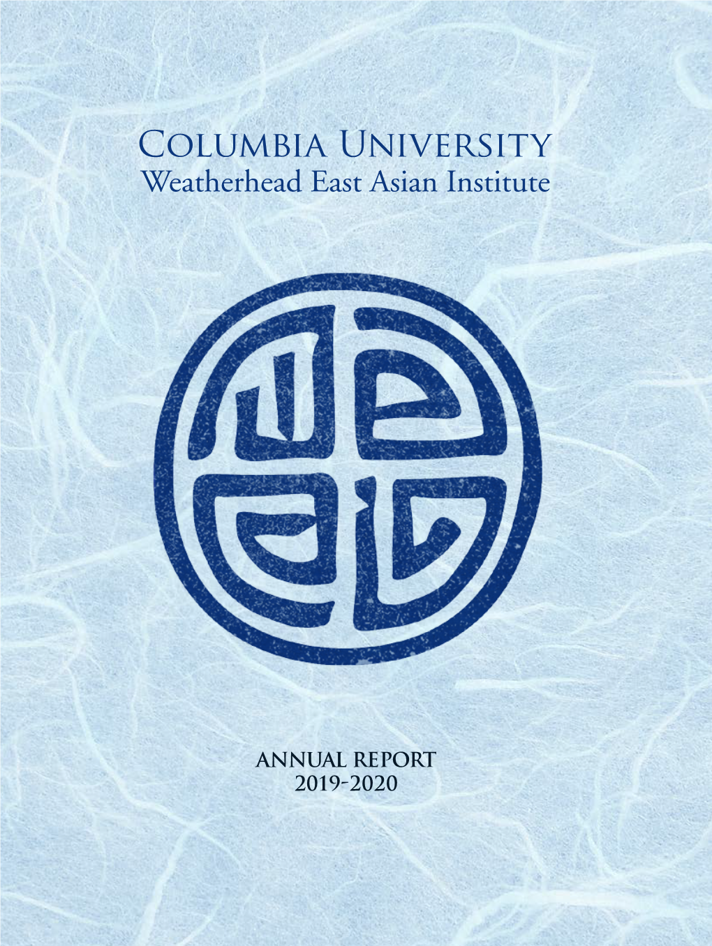 ANNUAL REPORT 2019-2020 Table of Contents