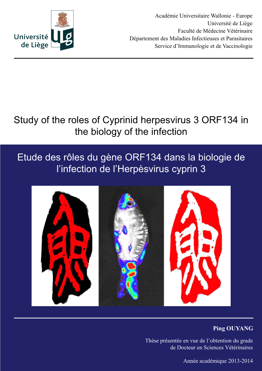 Et Parasitaires Service D’Immunologie Et De Vaccinologie