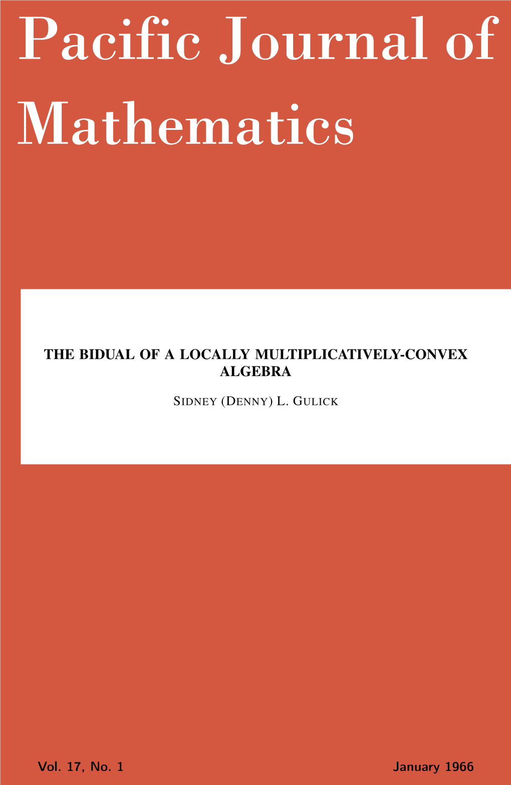 The Bidual of a Locally Multiplicatively-Convex Algebra