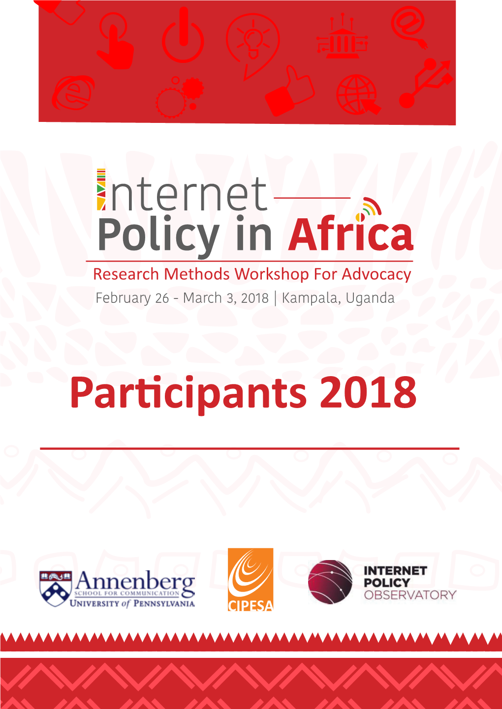 Research Methods Workshop Participants 2018