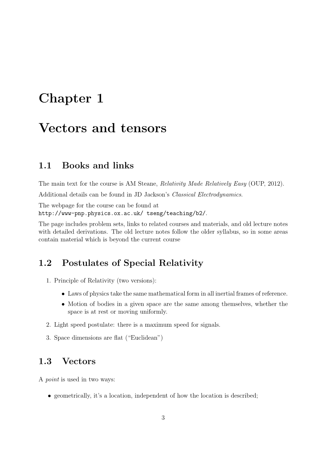 Chapter 1 Vectors and Tensors