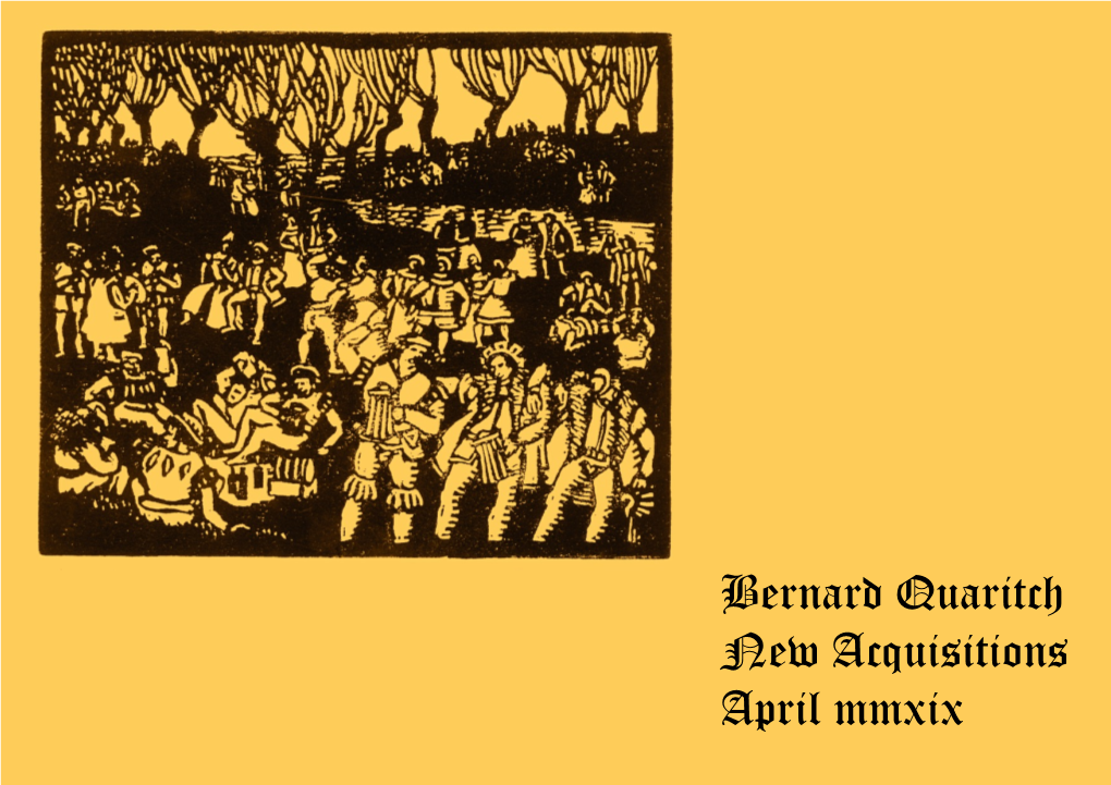 Bernard Quaritch New Acquisitions April Mmxix Happy 200Th Birthday Bernard Quaritch!