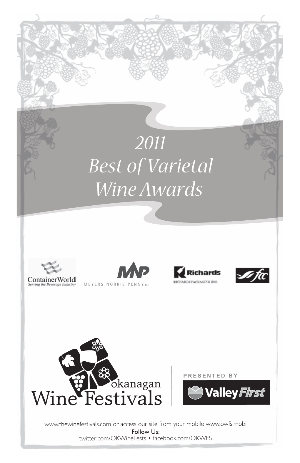 2011 Best of Varietal Wine Awards