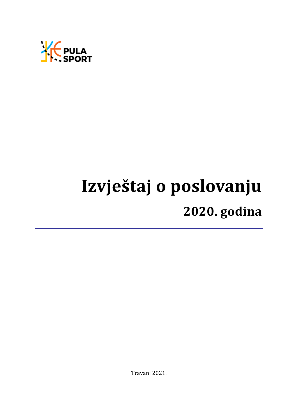 Izvještaj O Poslovanju 2020