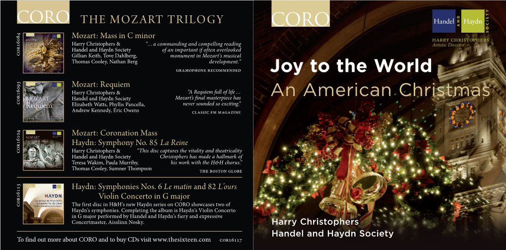 Joy to the World an American Christmas