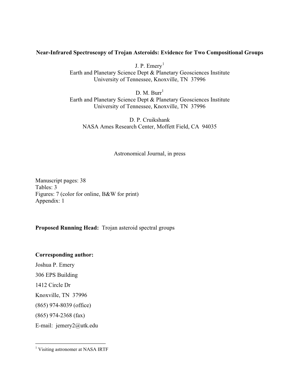 Near-Infrared Spectroscopy of Trojan Asteroids: Evidence for Two Compositional Groups