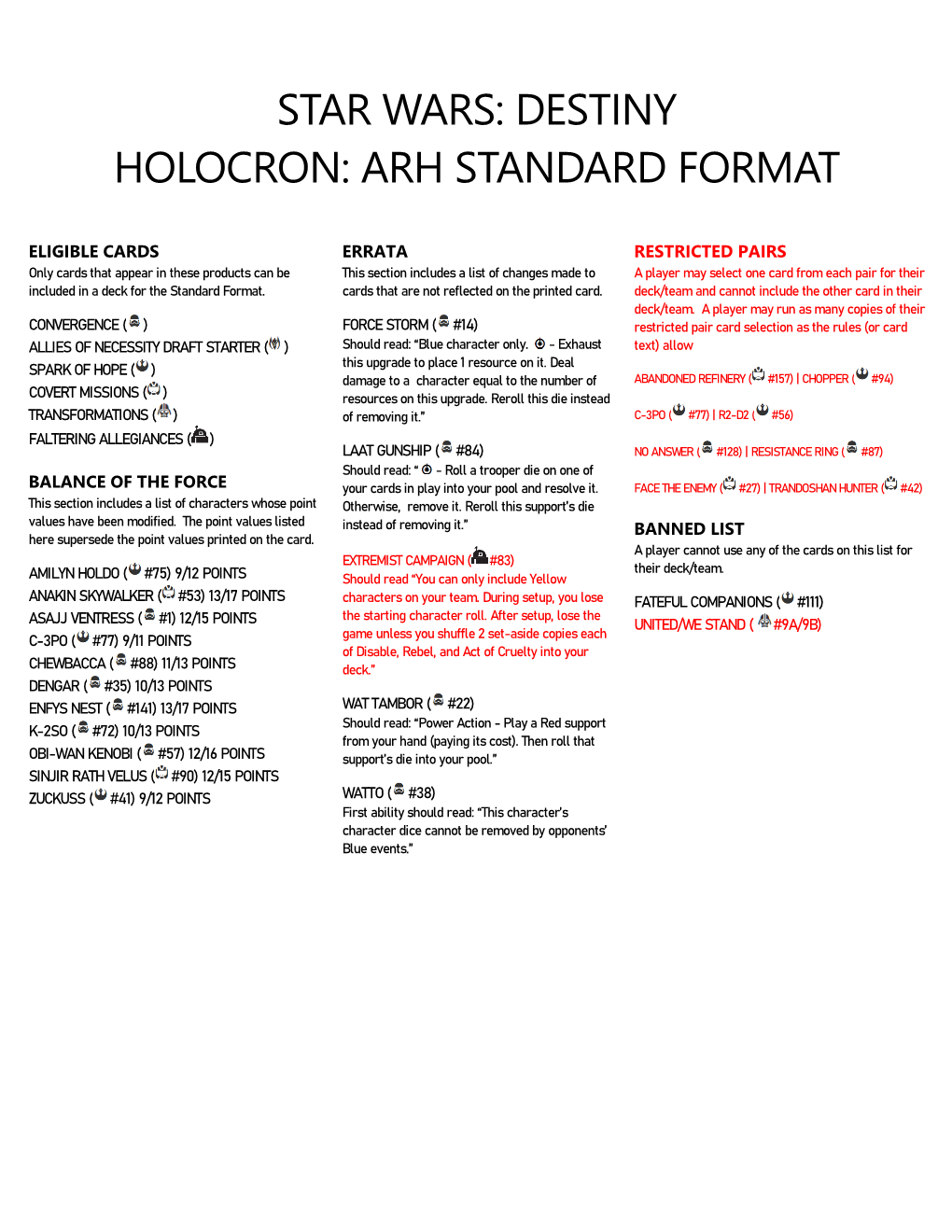 Destiny Holocron: Arh Standard Format