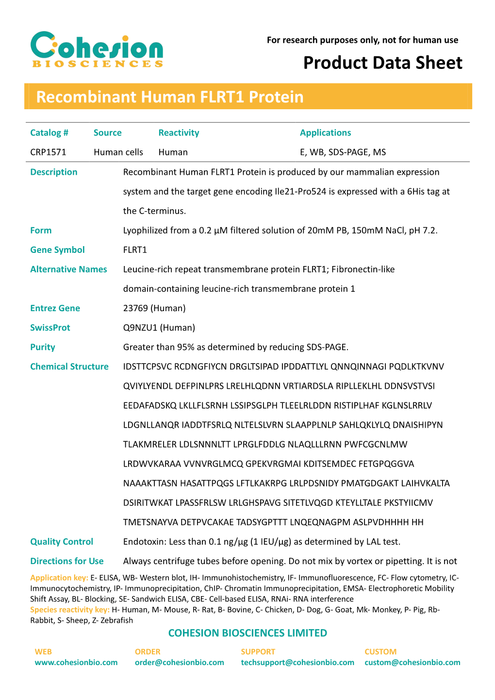 Product Data Sheet