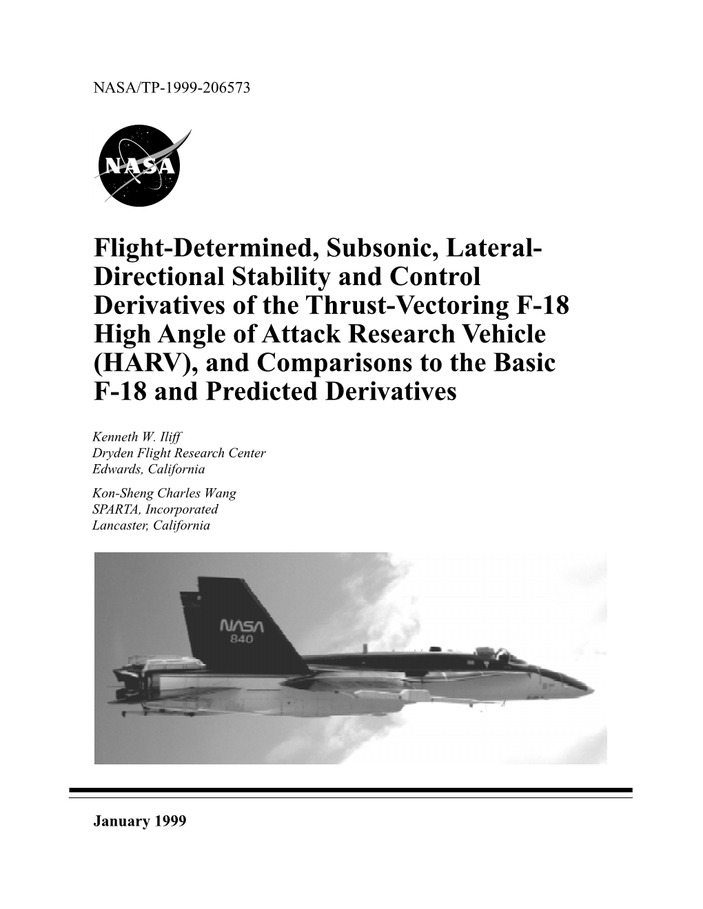 Flight-Determined, Subsonic, Lateral- Directional Stability and Control