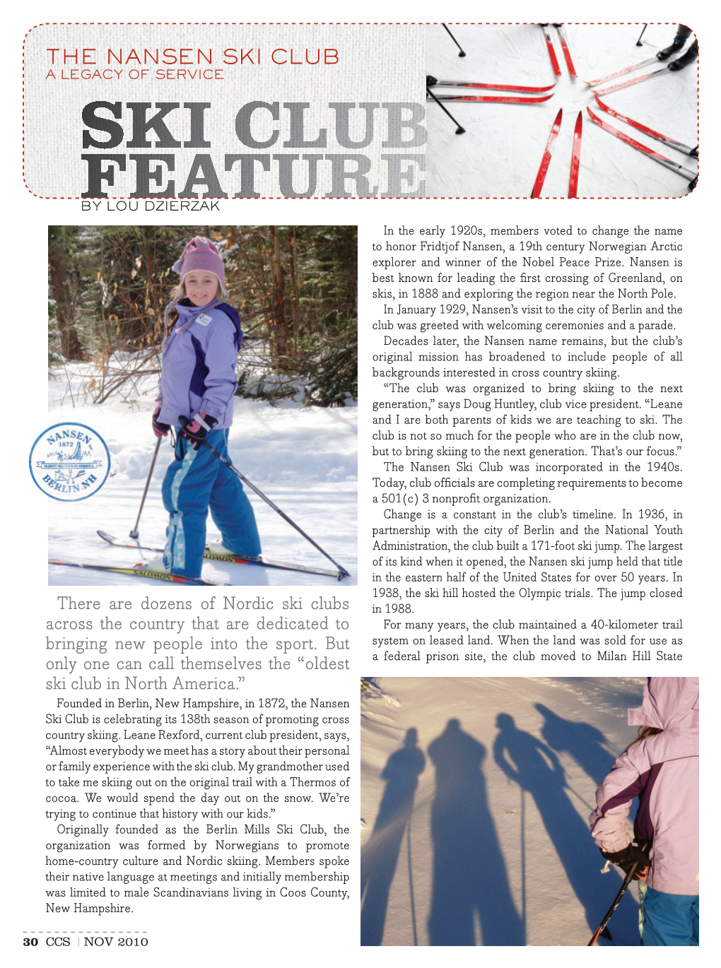 The Nansen Ski Club a Legacy of Service