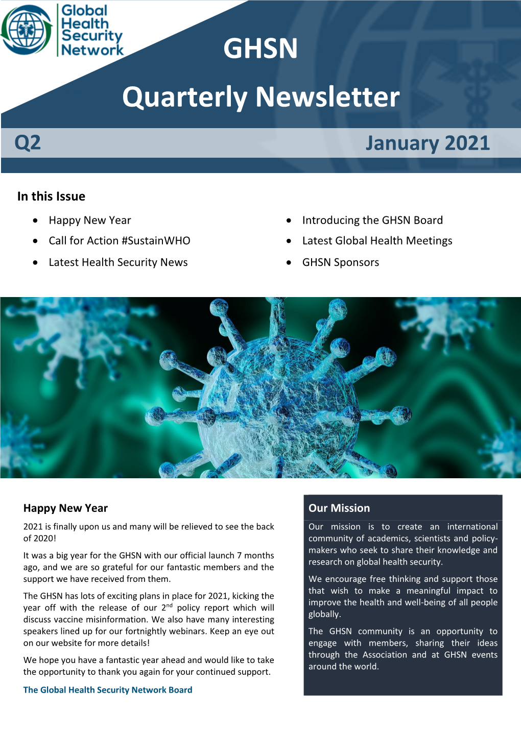 GHSN Quarterly Newsletter