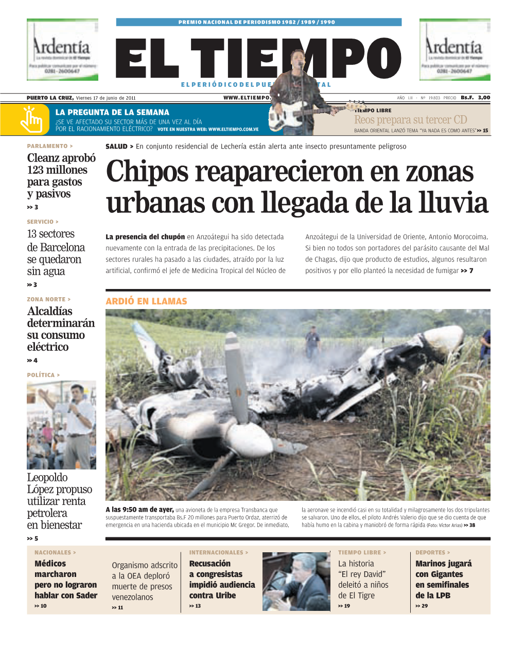 Chipos Reaparecieron En Zonas Urbanas Con Llegada De La Lluvia