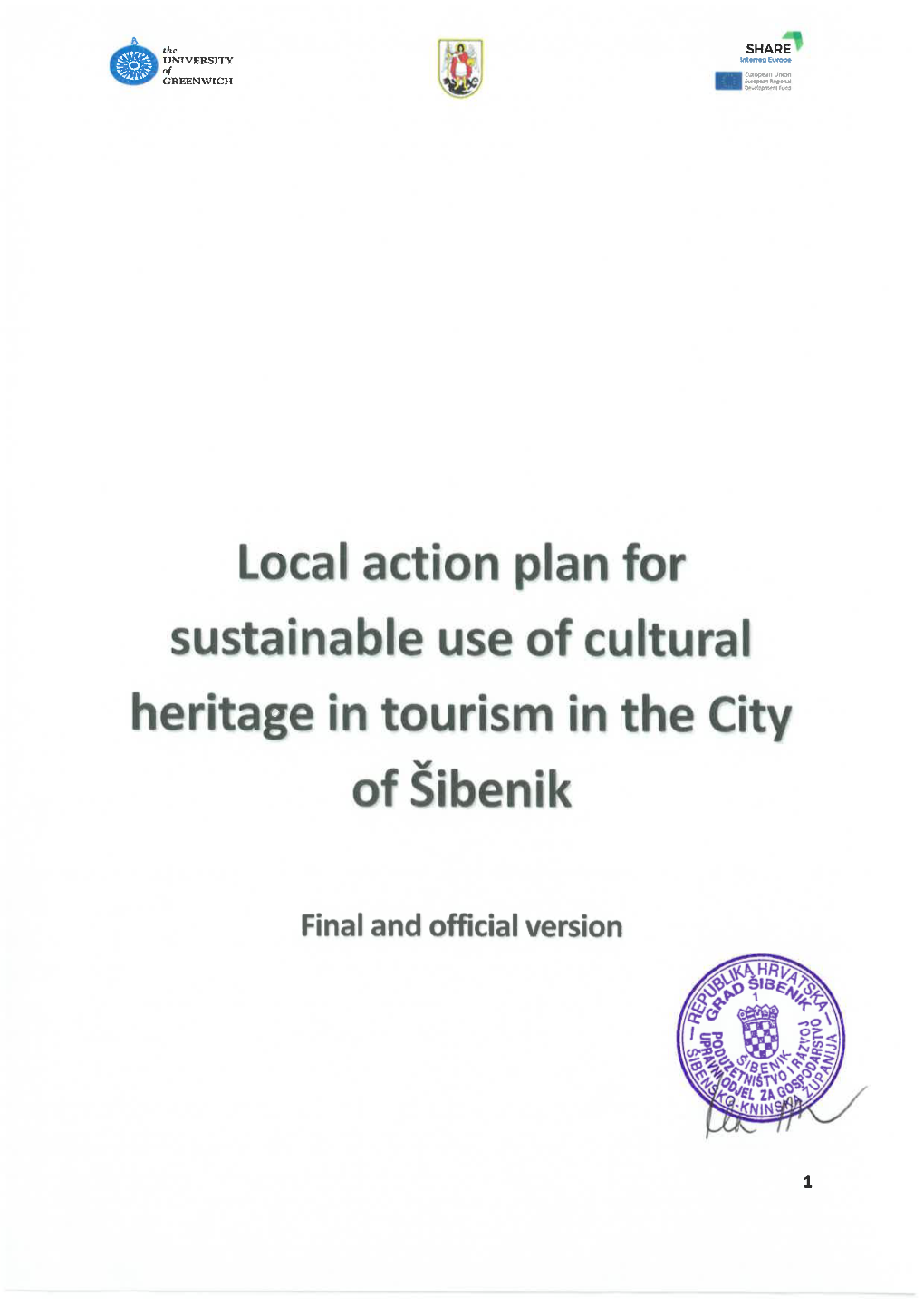 Action Plan for Šibenik