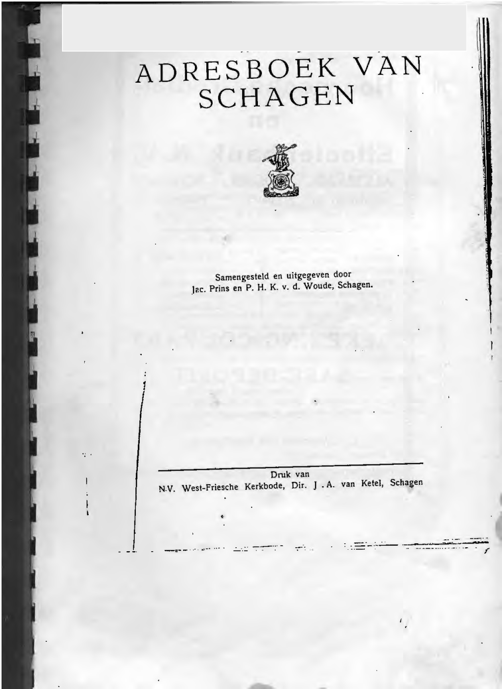 Adresboek Gemeente Schagen 1936