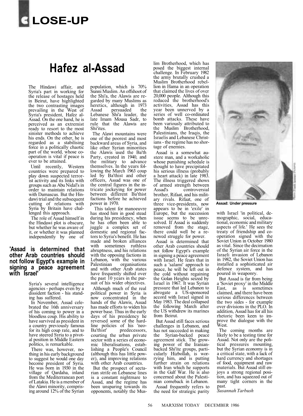 Hafez Al-Assad Challenge
